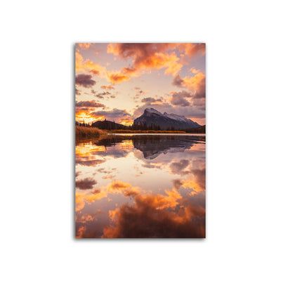 Mountain Sunset Canvas Wall Painting