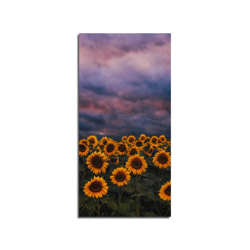 Beautiful Yellow Sunflower Print On Canvas Wall Painting