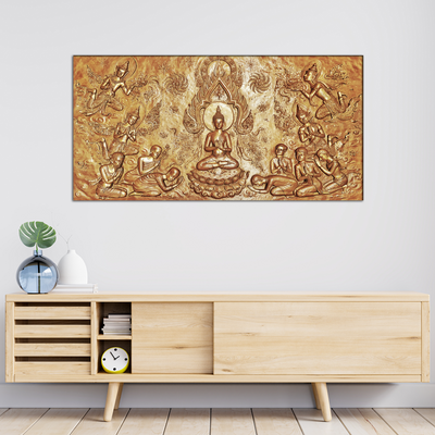 Golden Buddha Canvas Wall Painting