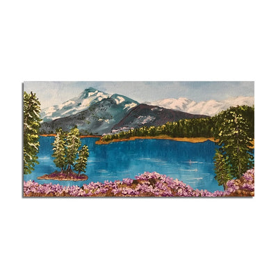 Mountain River Sketch Wall Painting