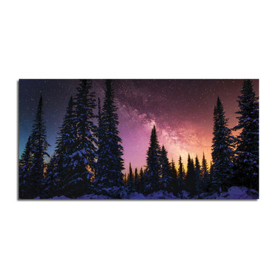 Magic Tree In Starry Winter Canvas Wall Painting