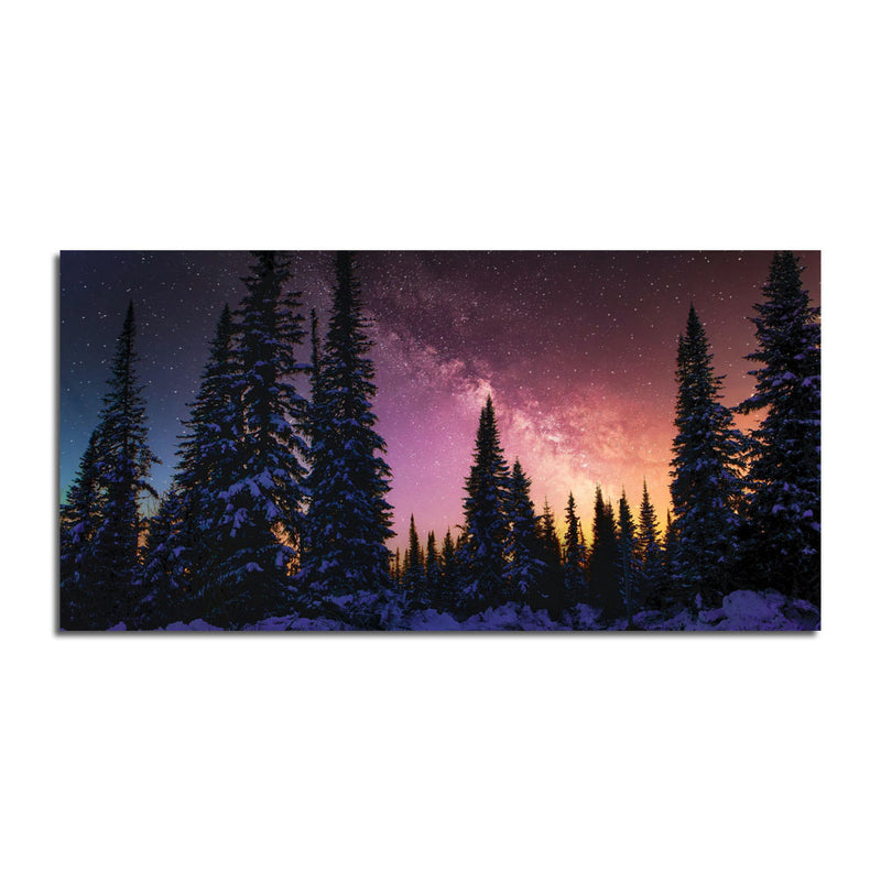 Magic Tree In Starry Winter Canvas Wall Painting