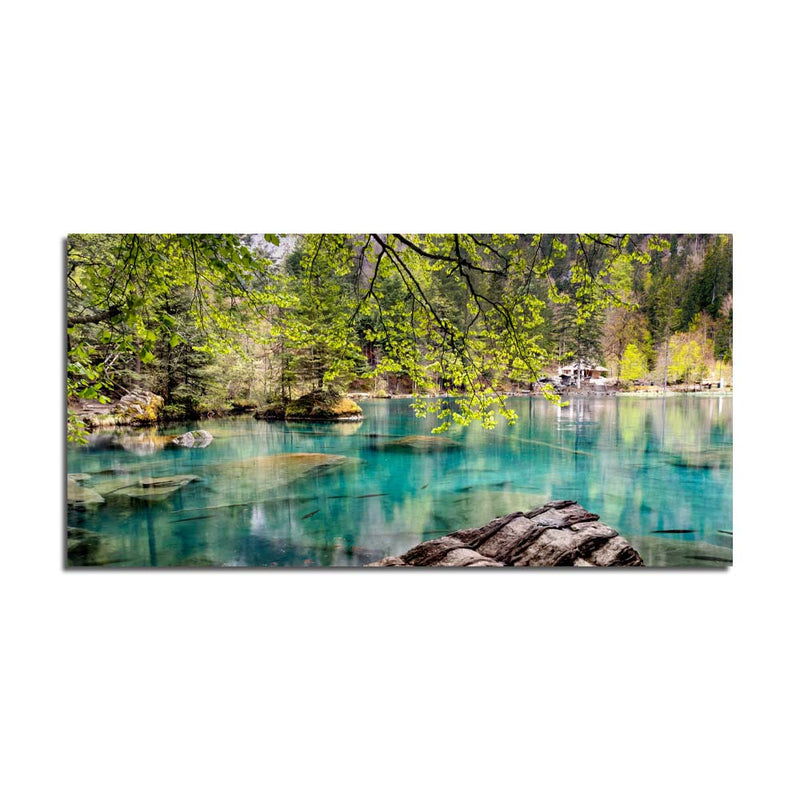 Beautiful Lake Print On  Canvas Wall Painting