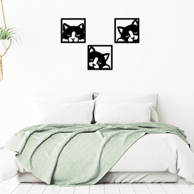 Cat design wall art Wooden Wall Hanging, Wooden Wall Decoration