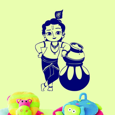 Cute Bal Krishna Wall Sticker & Wall Decal