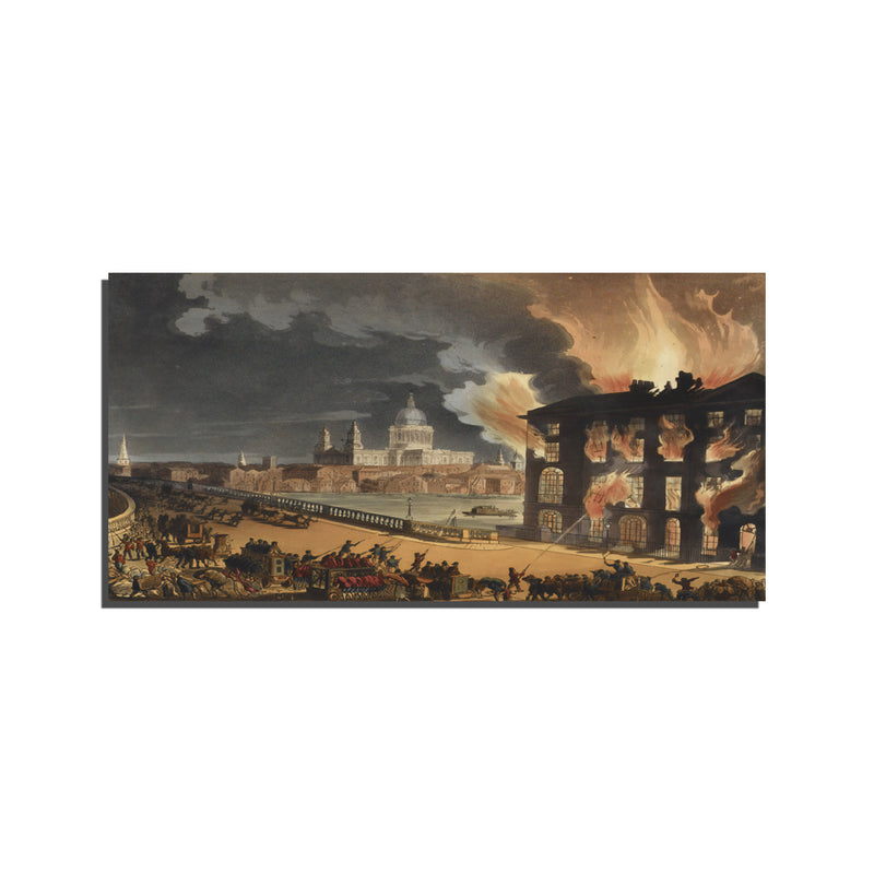 Great Fire of London Print On Canvas Wall Painting