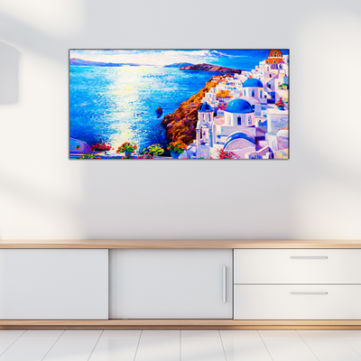 Modern City Oil Art Canvas Wall Painting