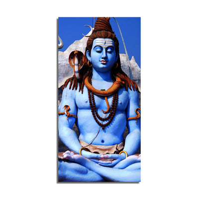 Lord Shiva Print On Canvas Wall Painting