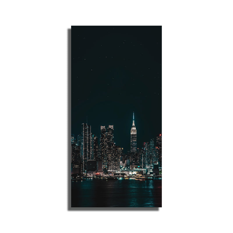 City View In Night  Canvas Wall Painting