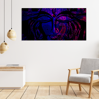 Lord Shiva Mandala Canvas Wall Painting