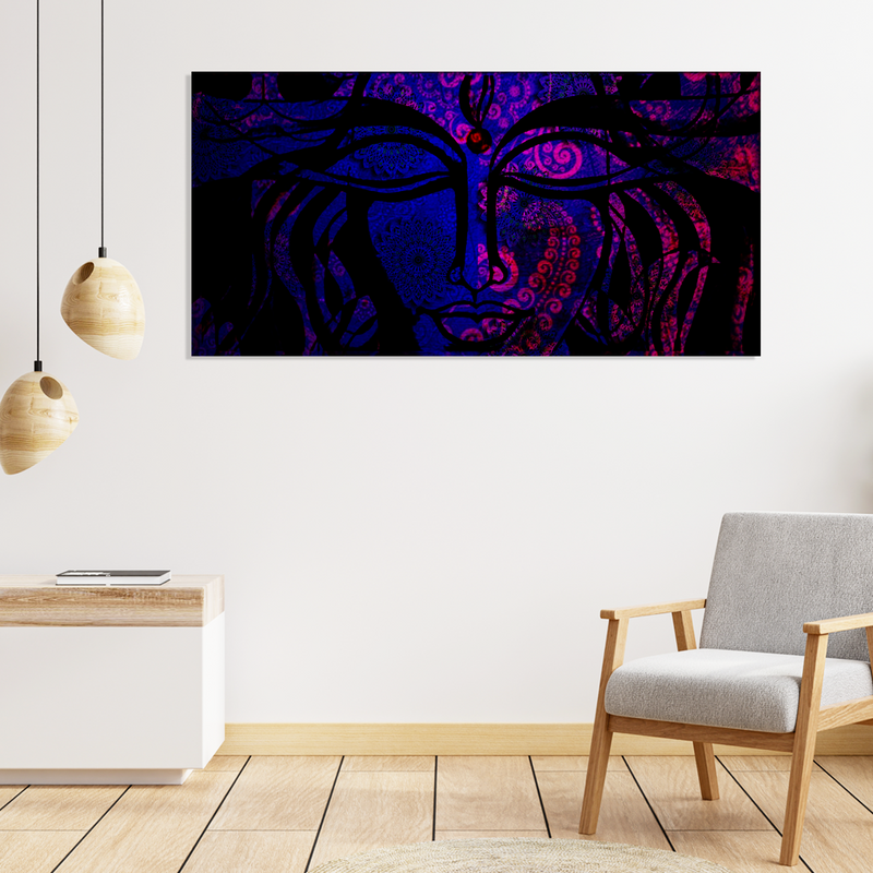 Lord Shiva Mandala Canvas Wall Painting