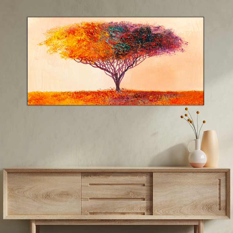 Colorful Tree Canvas Wall Painting