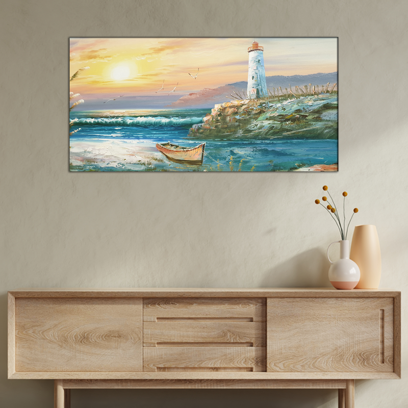 Lighthouse View Canvas Wall Painting