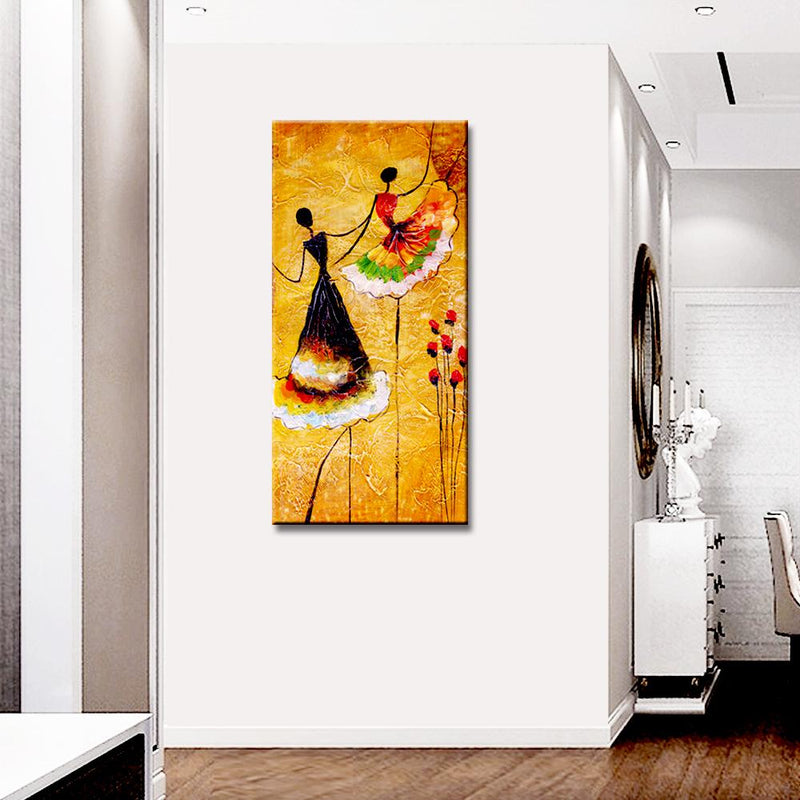 Ballerina Dancer Designer Modern Art Canvas Wall Painting