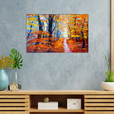 Forest In Autumn Canvas Wall Painting