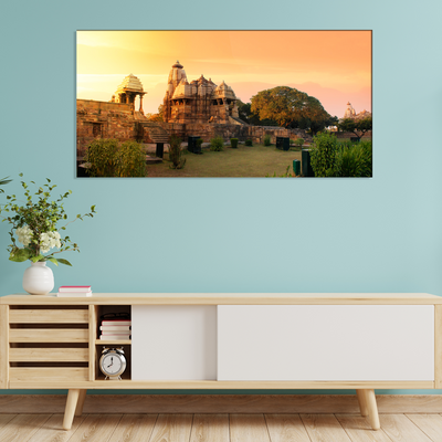 Khajuraho Temple Canvas Wall Painting