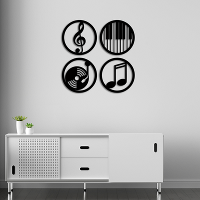 Music sign Wooden Wall Hanging, Wooden Wall Decoration