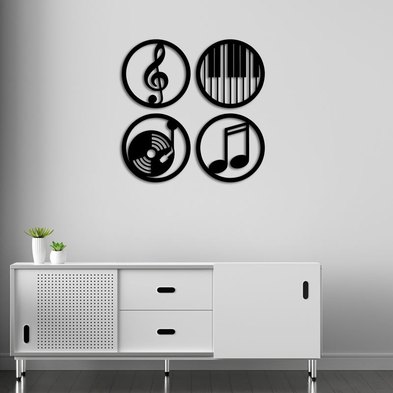 Music sign Wooden Wall Hanging, Wooden Wall Decoration