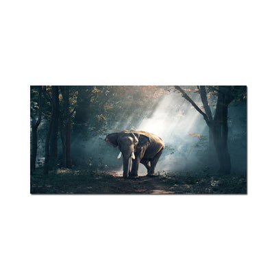Elephant In Forest Canvas Wall Painting