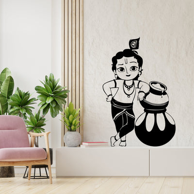 Bal Krishna Premium Quality Wall Sticker and Wall Decal