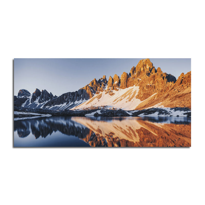 Hills Station Water Reflection Beautiful  Scenery Canvas Wall Painting
