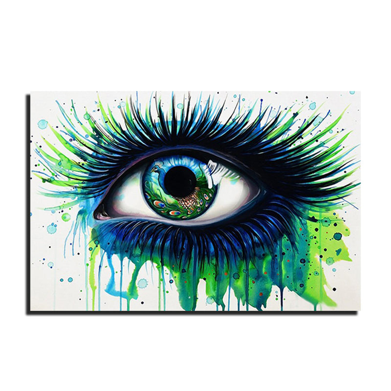 Abstract Eye Print On Canvas Wall Painting