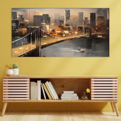 New York City Bridge Canvas Wall Painting