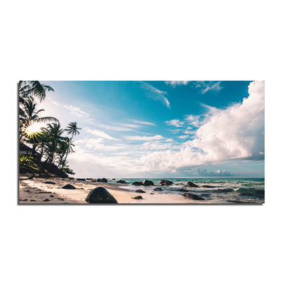 Beach View Print On Canvas Wall Painting