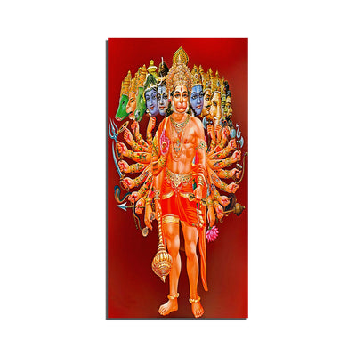 Eka dash mukhi hanuman ji maharaj Canvas Wall Painting