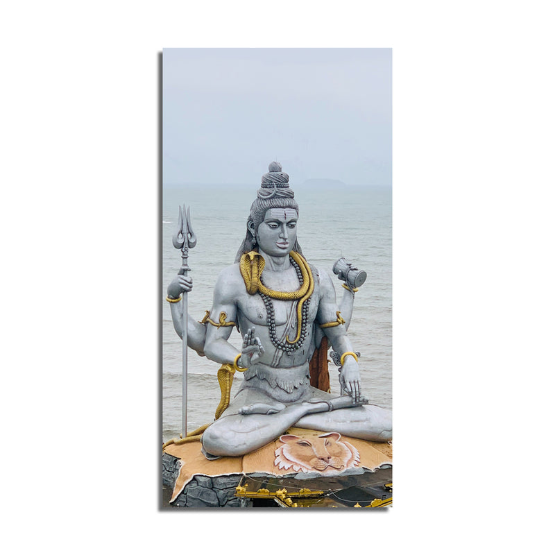 Lord Shiva Print On Canvas Wall Painting