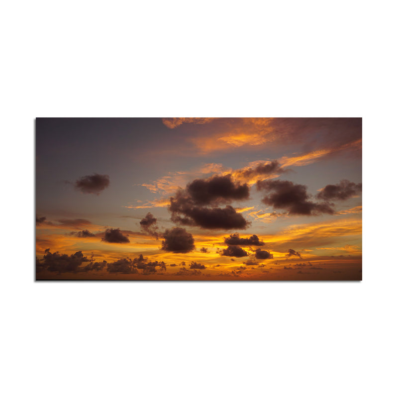 Clouds In Sunset View Print On Canvas Wall Painting