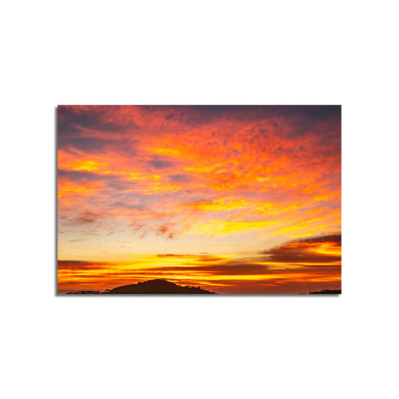 Golden View In Sunset Canvas Wall Painting