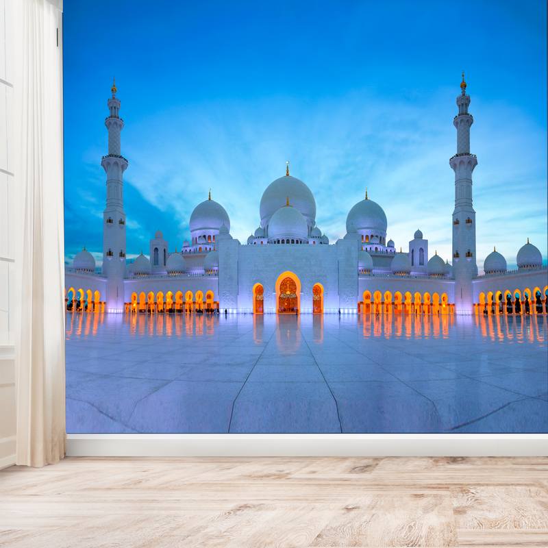 Grand Mosque Digitally Printed Wallpaper