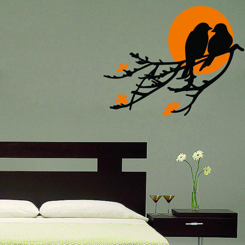 Birds & Moon Wall Decal Wall Sticker