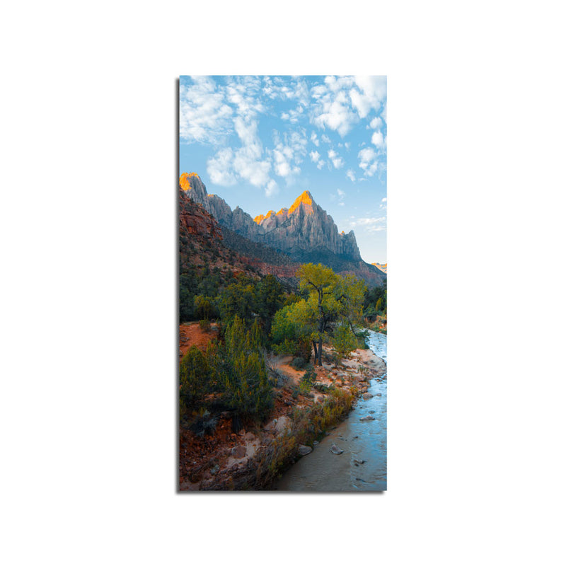 Nature And Beautiful Mountain Print On Canvas Wall Painting