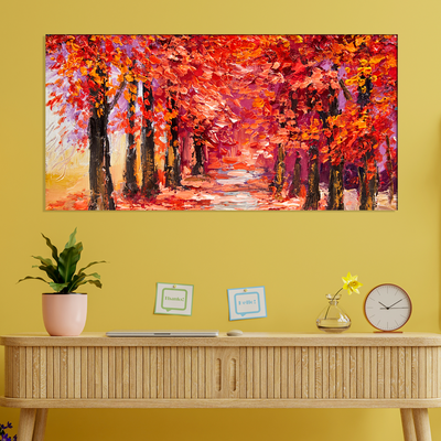 Autumn Forest Canvas Wall Painting