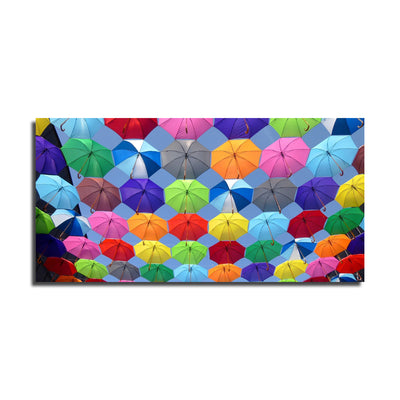 Colorful Umbrellas Canvas Wall Painting