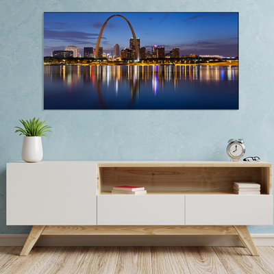 City Lake View Canvas Wall Painting