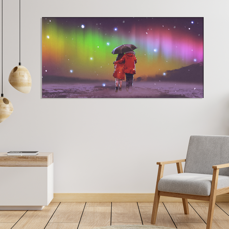 Couple Abstract Canvas Wall Painting