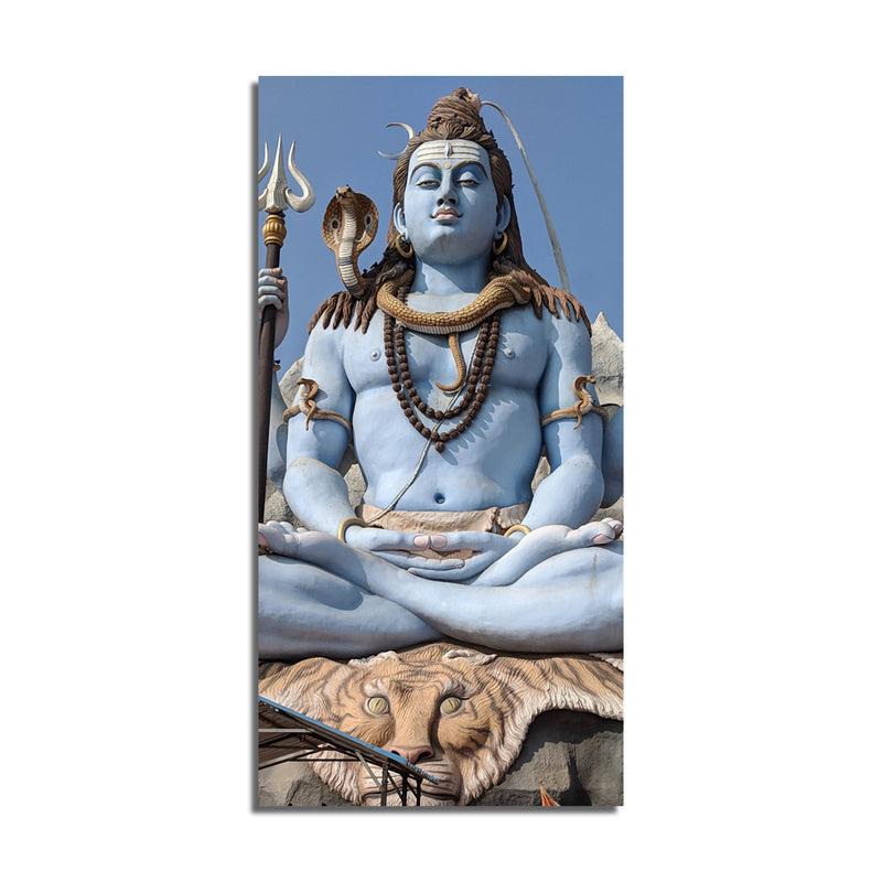 Lord Shiva Print On Canvas Wall Painting