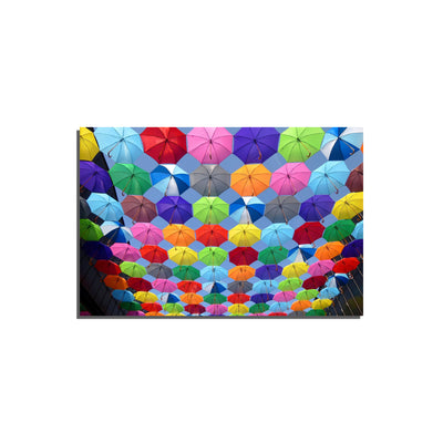 Colorful Umbrellas Canvas Wall Painting