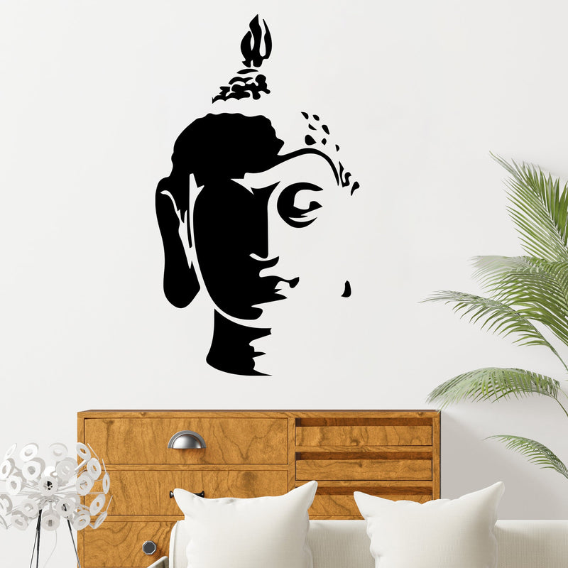 God Gautam Buddha Premium Quality Wall Sticker