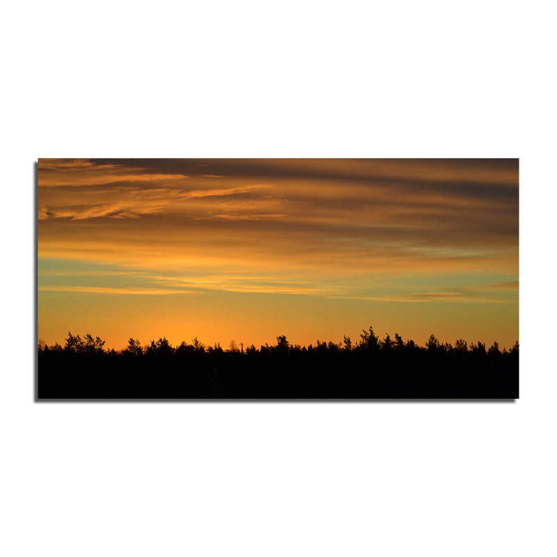 Dark Sunset Scenery Canvas Wall Painting