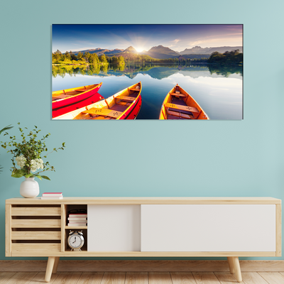 Mountain Lake Canvas Wall Painting