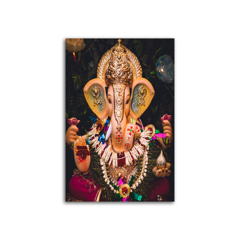 Ganesh Ji  Printed On Canvas Wall Painting