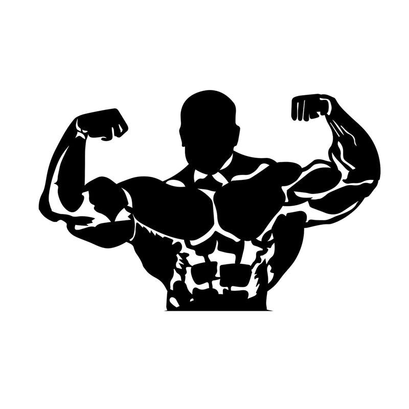 Bodybuilder High Quality Wall Sticker