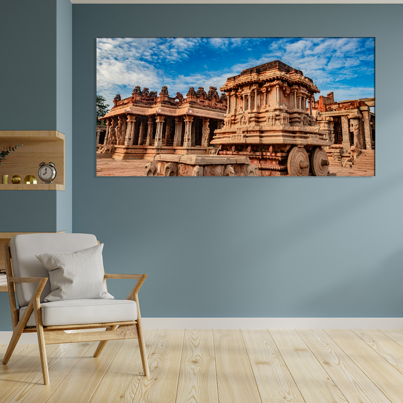 Hampi Stone Temple Canvas Wall Painting