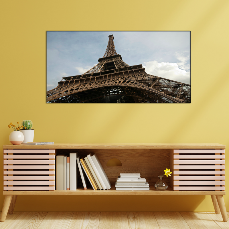 Closeup Shoot Of Eiffel Tower Canvas Wall Painting