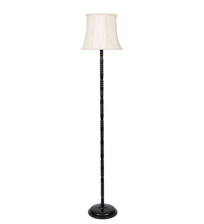 Cotton Off White Designer Iron Floor Lamp (Off - White)