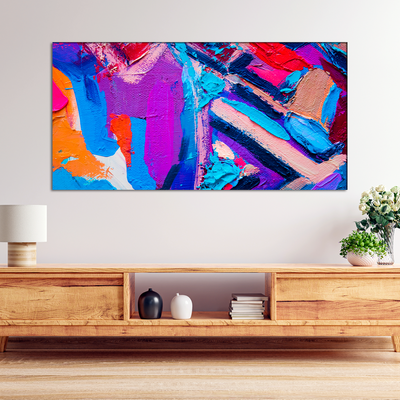 Colourful Abstract Canvas Wall Painting